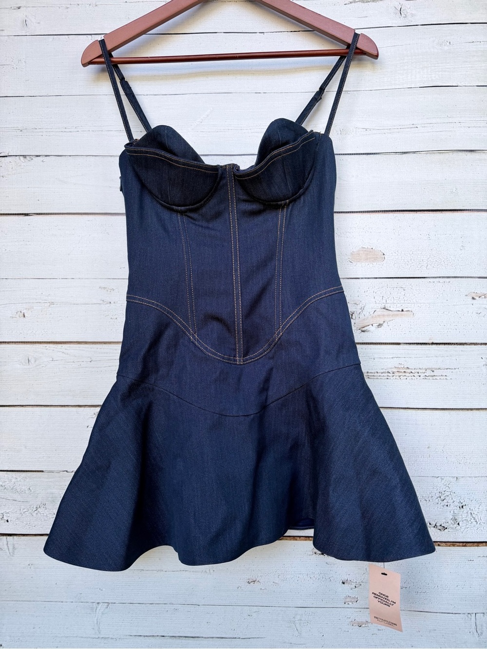 PrettyLittleThing PLT Label Tailored Bustier Mini Dress NWT Size US 2